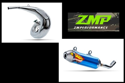 FMF YAMAHA YZ250 02-25 FATTY EXHAUST PIPE WITH TITANIUM POWERCORE 2.1 SILENCER