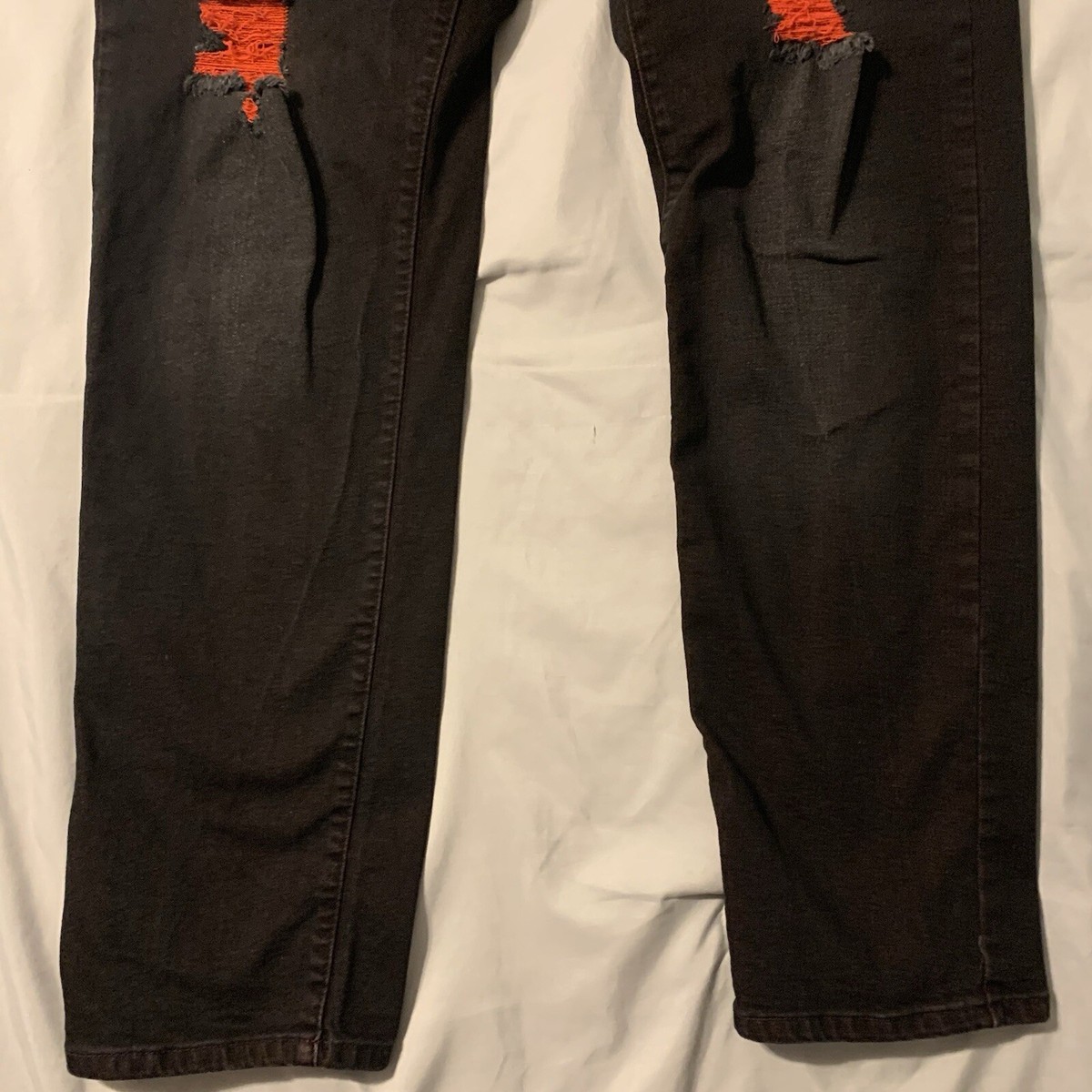 Junbaoss Jeans Men 42x30 Black Ripped Distressed Stretch Junbaoss Jeans Men 42x30 Black Ripped Distressed Stretch