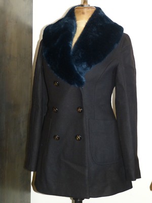 Manteau Chic Taille 42 - Couleur Kaki - Doublure Coton/Polyester - Occasion Très Bon État