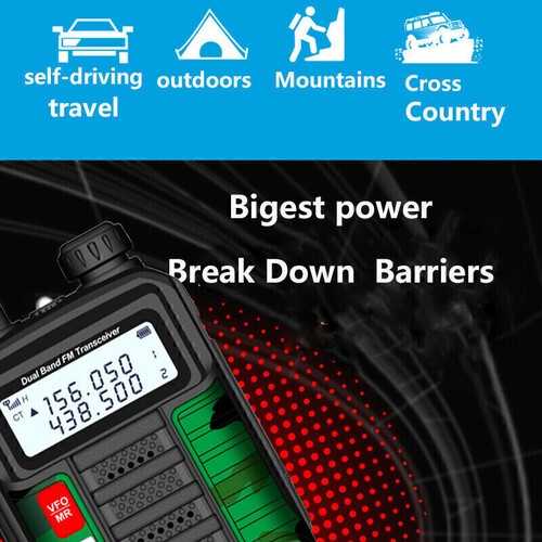BAOFENG UV-10R DUAL BAND HANDHELD TRANSCEIVER WALKIE TALKIE RADIO 128 CHANNEL RA - Zdjęcie 3 z 8
