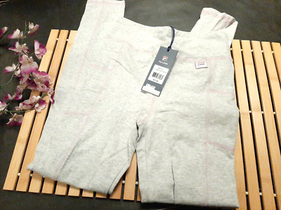 GIRLS FILA LEGGINGS Grey Heather Purple Stitching  Leg Logo NWT Retail $25.00 Lg