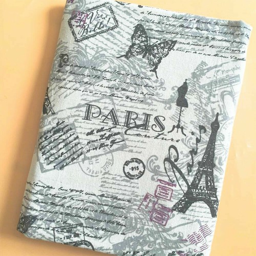 Vintage Paris Eiffel Tower Fabric Cotton Linen For DIY Handmade Decor Material - Picture 10 of 16
