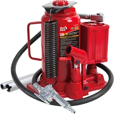 Pneumatic Torin Hydraulic Jack Air Bottle Hand Manual Pump Red Big New Capacity