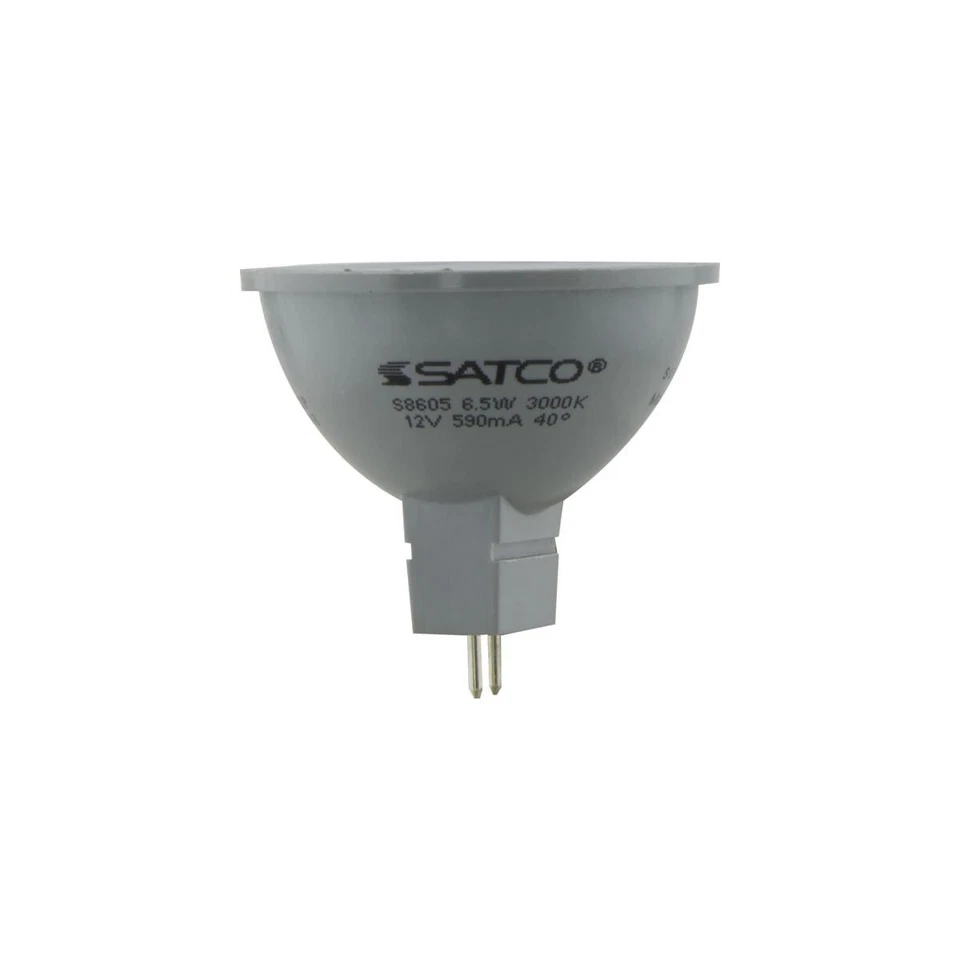 6.5 Watt GU5.3 Base 40 Degree Beam Angle Lightning Fixture 12V - SATCO-S8605 - Image 2 of 3