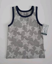 WITH TAGS Boy's Tommy Bahama Gray Star Graphic Sleeveless Shirt Sz.XS 4 