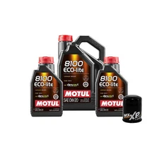 7L Motul 8100 ECO-LITE 0W20 WIX XP Filter Engine Motor Oil Change Kit API SP