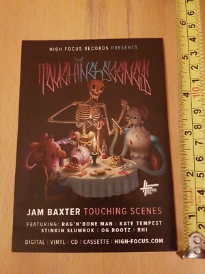 Jam Baxter Touching Scenes UK Hip Hop Promo Sticker High Focus Rag N Bone Man