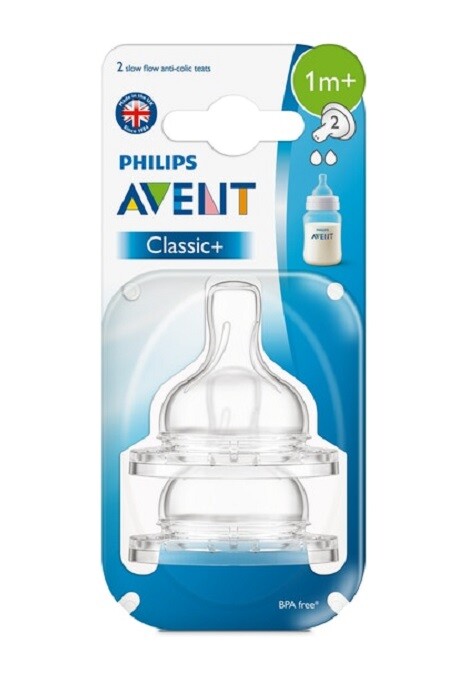 Avent Tettarella Classic foro flusso Lento 1m+  2 Tettarelle