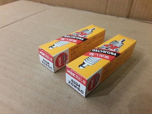 Harley Shovelhead Spark Plug Set Long Reach Plugs NGK 6334 ZGR5C FLH FLHT FXE FX - Picture 6 of 9