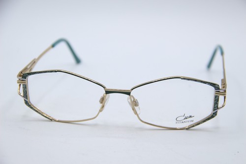 NEW CAZAL MOD. 1267 COL. 004 BLUE GOLD AUTHENTIC FRAMES EYEGLASSES 54-15 - Picture 2 of 4