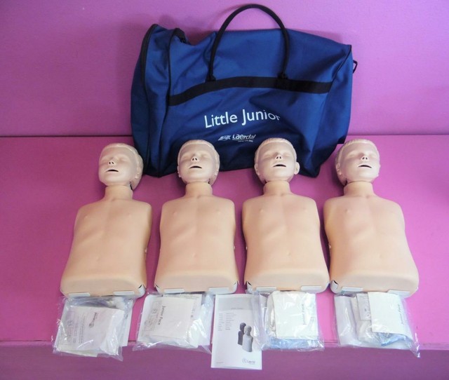 4 Laerdal Little Junior Resusci EMT QCPR Child Training Mannequin