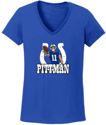 Ladies Michael Pittman Logo jersey Woman's V-Neck