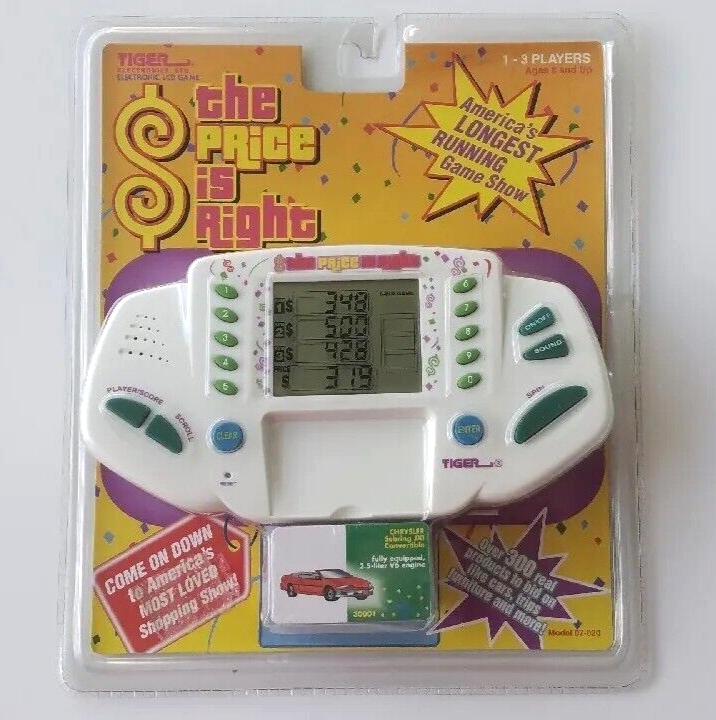 VINTAGE 1998 TIGER THE PRICE IS RIGHT HANDHELD ELECTRONIC LCD GAME - SEALED