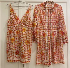 Emilio Pucci Nightgown and Robe with button in front