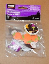 Halloween Foam Stickers Creatology 45pc Witch Pumpkins Cats Hats 41C