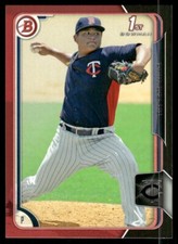 2015 Bowman Prospects Asia Black-Red BP112 Chih-Wei Hu Twins
