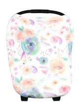 Copper Pearl Multi-Use Baby 5-in-1 Cover Car Seat Nursing Stroller Scarf Bloom
