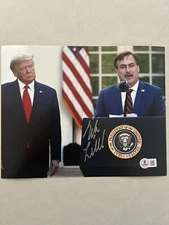 Mike Lindell autographed signed 8x10 photo Beckett BAS COA MyPillow CEO Fox News