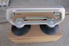 Vacu Lifter Double Cup Glass Suction Cup 4'' 50lb Max With Release Bar