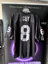 SIGNED Oakland Raiders #8 Ray Guy AUTOGRAPHED NFL Football Jersey