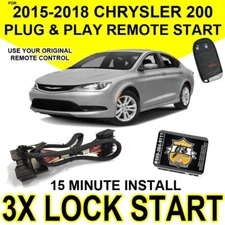 PLUG & PLAY REMOTE START SYSTEM FOR 2015 2016 2017 2018 CHRYSLER 200 CH12