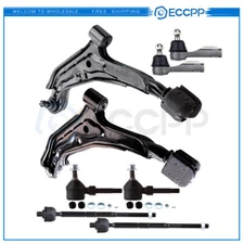 For 1995-1998 99 Nissan Sentra 8pcs Front Lower Control Arms Tie Rods Sway Bars