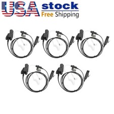 5x Mic Earpiece Headset For MT2000 MT1500 XTS1500 XTS2500 XTS3000 JT1000 Radio
