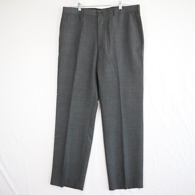 Cubavera Pants Mens 36x32 Tailored Tropics Dress Slacks Suit Charcoal Gray NWT