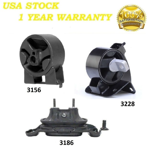 3 PCS Front Motor & Trans Mount FIT 20082010 Dodge Grand Caravan 3.3L