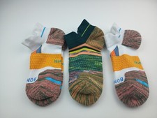 Bombas Hex-Tec Athletic Ankle Socks Lot Of 3 Pairs Size M All Labeled Lefts 