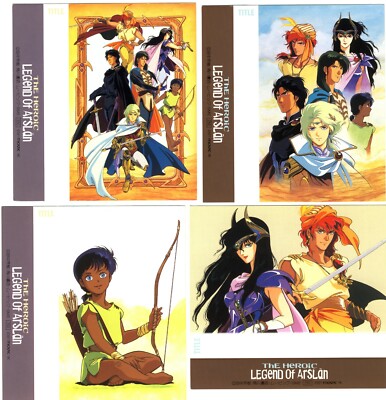 The Heroic Legend of Arslan Complete Index Card Set Vintage 1991 Arslan Senki