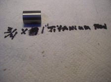 3/4" TITANIUM ROUND ROD 1" LONG MEDICAL GRADE 6 AL-4VELI GR. 23 POLISHED