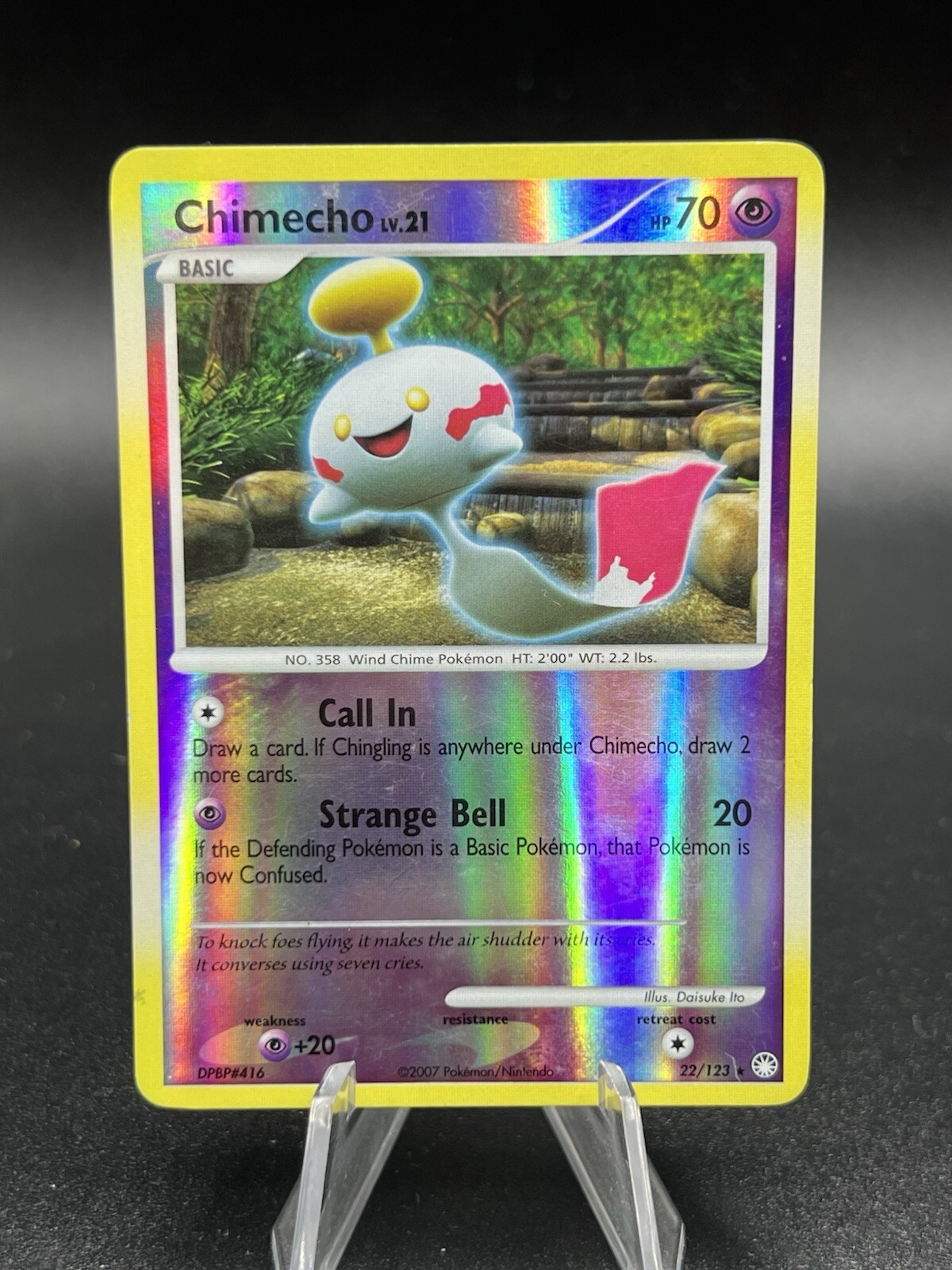 Pokemon - Chimecho - 22/123 - Rare - Reverse Holo - Mysterious Treasures LP OE1