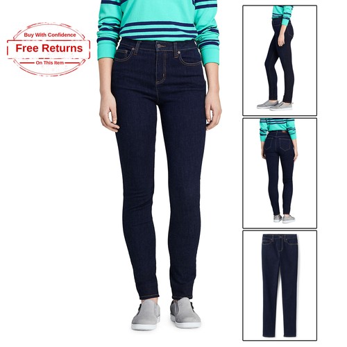 Curvy Skinny Blue Jeans, Deepest Indigo 