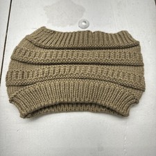Brown Knotted Headband Winter Ear Warmer Wide Hair Band Turban Women s One Size