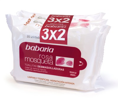 babaria Rosa Mosqueta Make-up Entfernungstücher 60 Stück Rosenöl (0,11  /Stück)