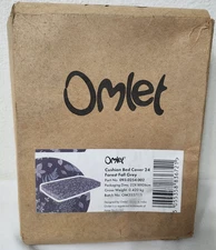 Omlet Cushion Bed Cover 24 - Forest Fall Grey - New Other