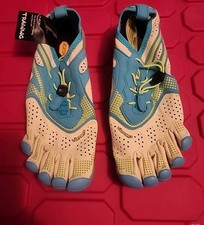 Womens Vibram Fivefingers V Run Lime Blue Limited- 23W7003 Size 8-8.5