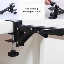 2X Non-drilling Desktop Extender Folding Stand Desk Lengthening Widening Bracket