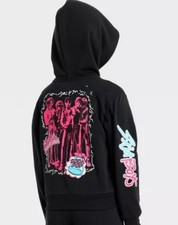 Girls' XL KPop Demon Hunters Saja Boys Hooded Front  Back Graphic Sweatshirt