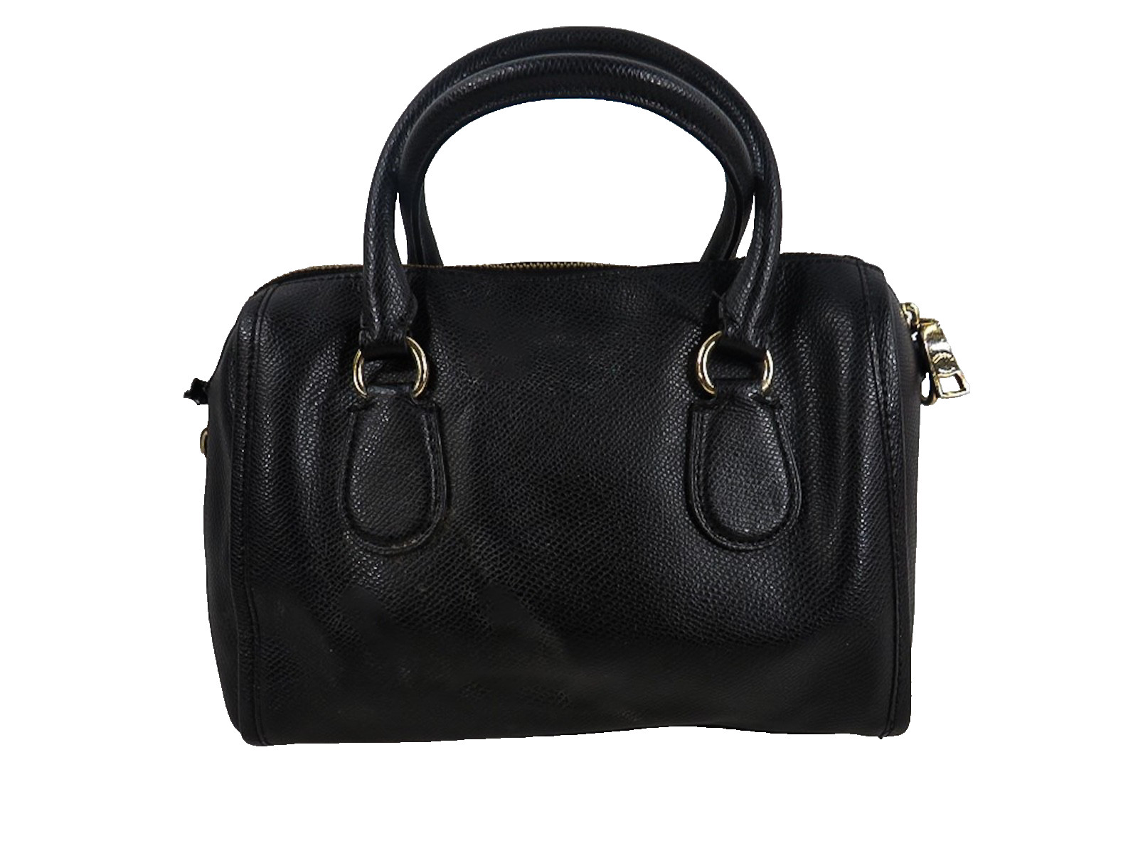 Coach Black Leather Satchel Bag Mini Boston Top Handl… - Gem
