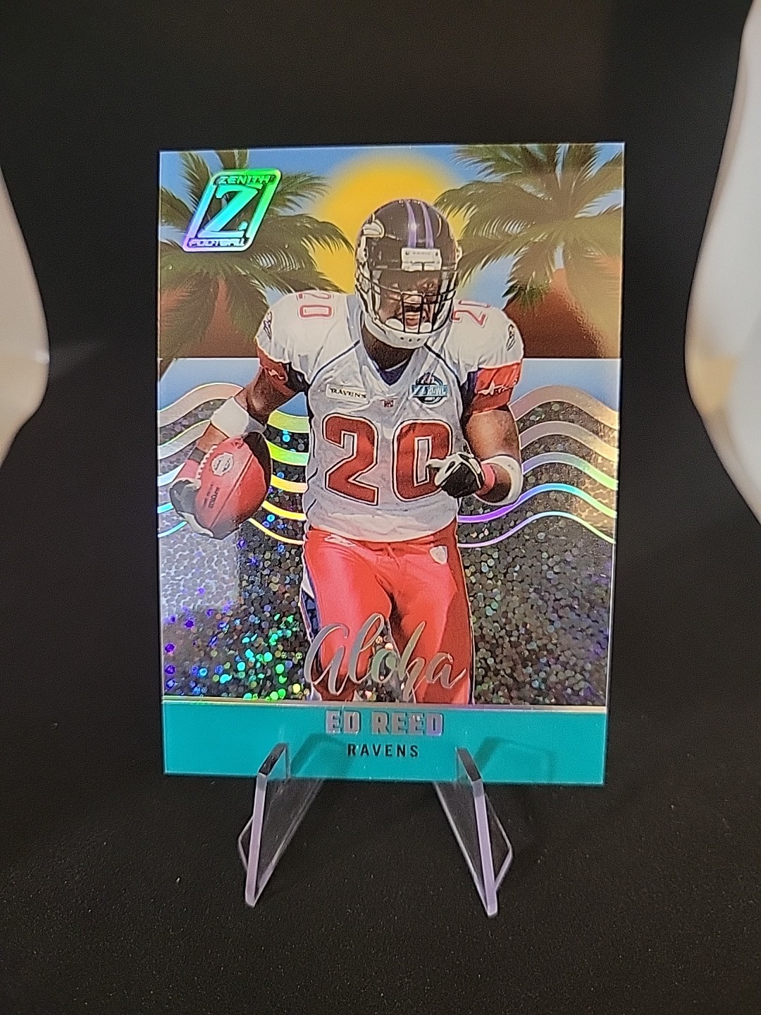 2022 Panini Zenith Aloha SPARKLE SUPER RARE SSP #AL-4 ED REED RAVENS