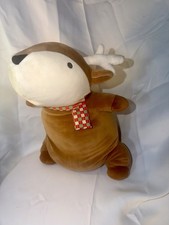 Pillowfort Holiday Brown Deer Weighted Plush Kids' Throw Pillow