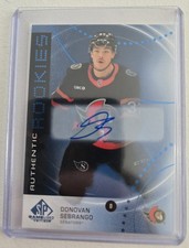 2025-26 Upper Deck SP Game Used Donovan Sebrango Auto Rookie-O