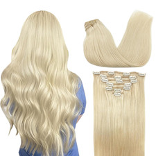 Clip in Hair Extensions Real Human Hair, Remy Human Hair Extensions Clip Ins for