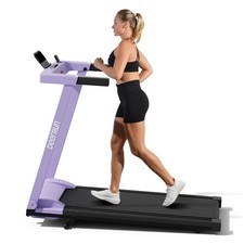 Foldable Home Treadmill, 6 Incline, 243 lb Capacity, App  Remote Control