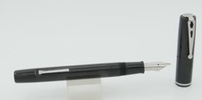 Esterbrook Dollar Slim Black Hard Rubber Fountain Pen - 9668 Medium Nib - 1930's