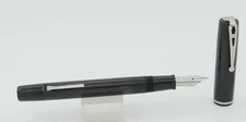 Esterbrook Dollar Slim Black Hard Rubber Fountain Pen - 9668 Medium Nib - 1930's