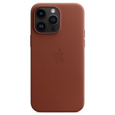 Leder-Case MagSafe Apple iPhone 14 Pro Max - Umber