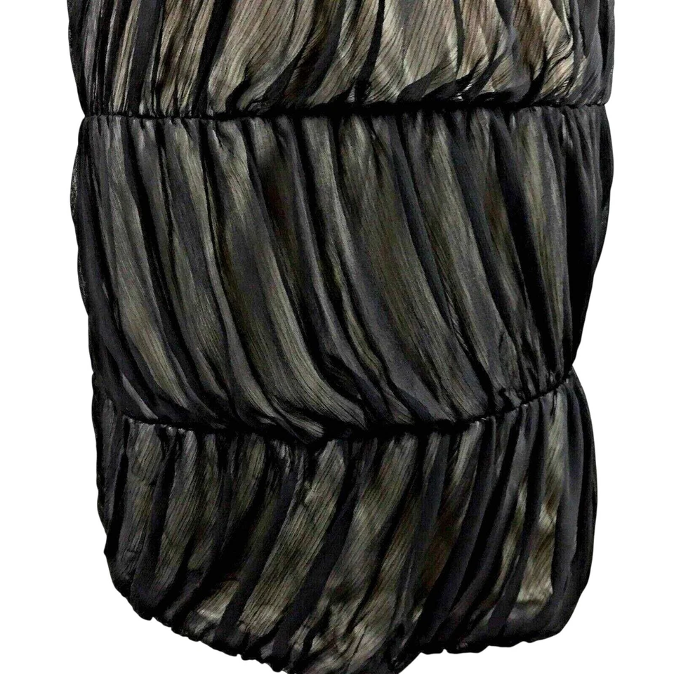 Max & Cleo Party Dress Womens Size 6 Black One Shoulder Ruched Whimsygoth Event - Image 4 of 4